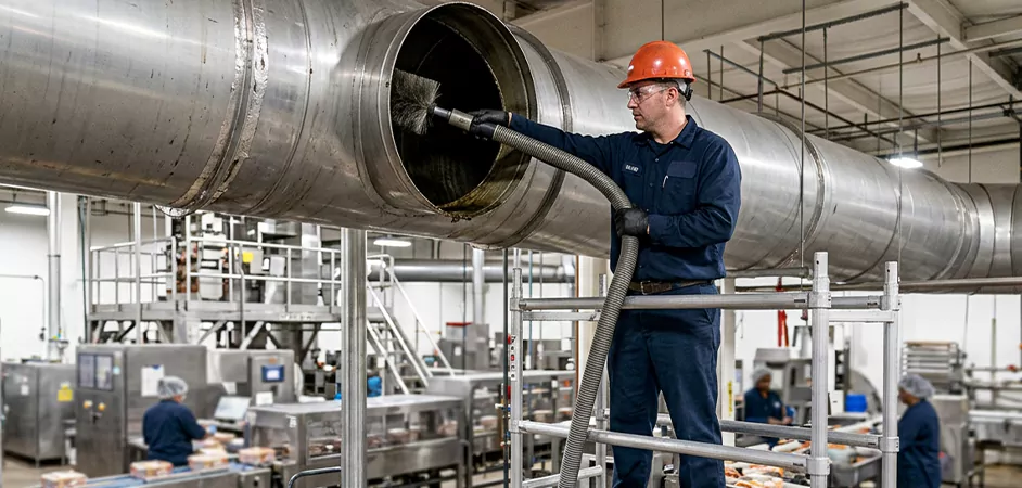 Food Processing Facility Duct Cleaning in College Station
